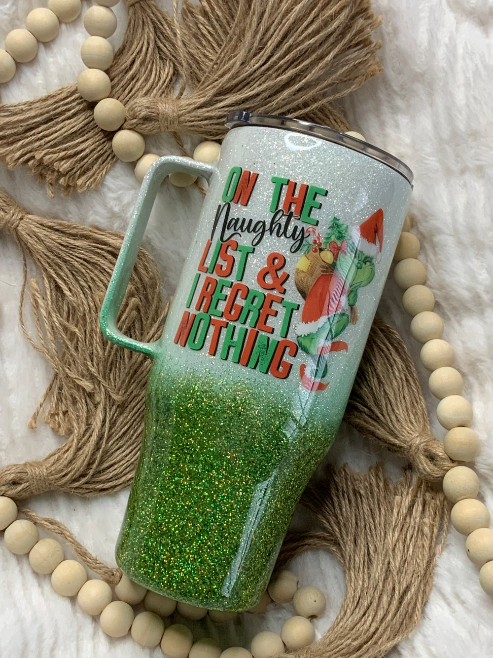 Naughty List Handle Tumbler