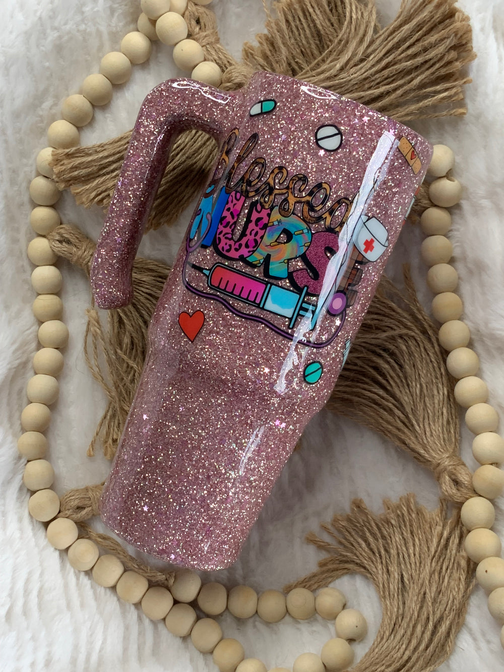 Blessed Nurse Handle Tumbler