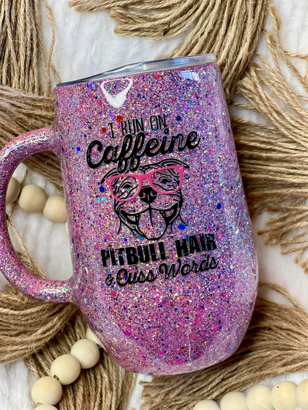 Run On Caffeine And Pitbull Hair Mug