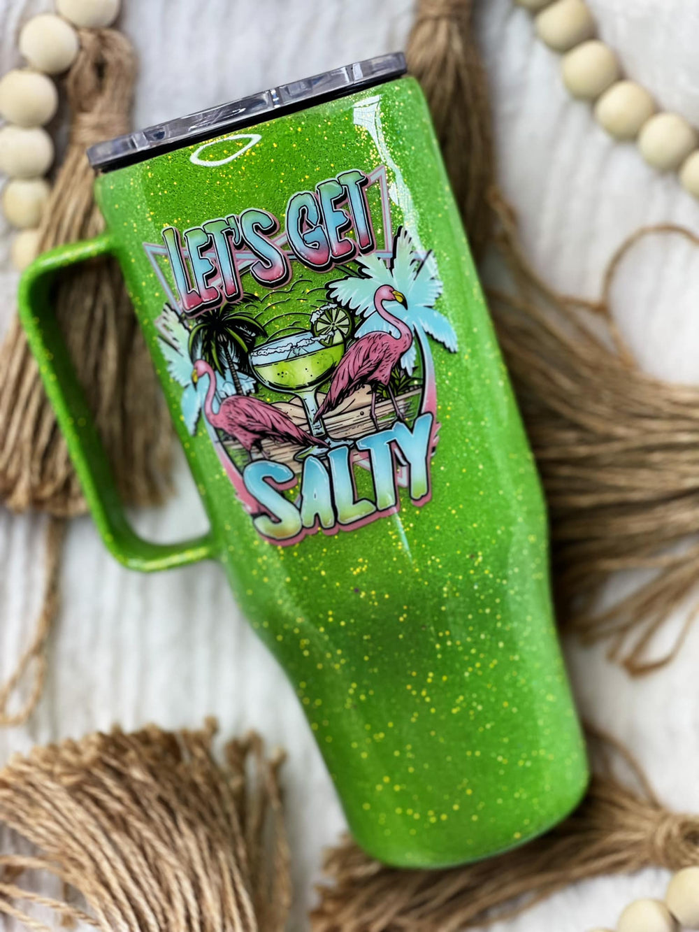 Let's Get Salty Handle Tumbler