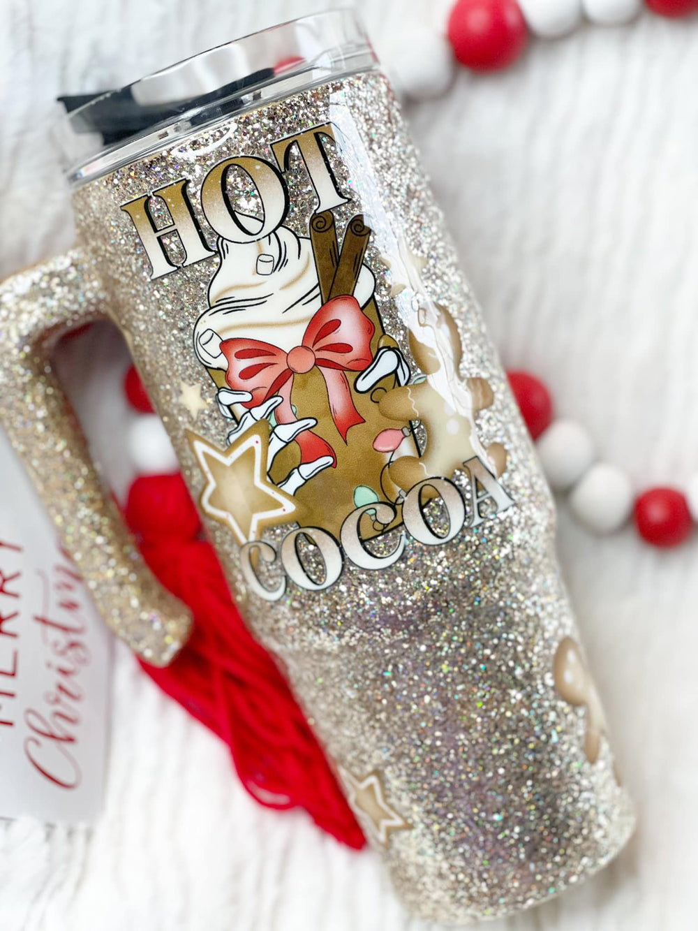 Hot Cocoa Handle Tumbler