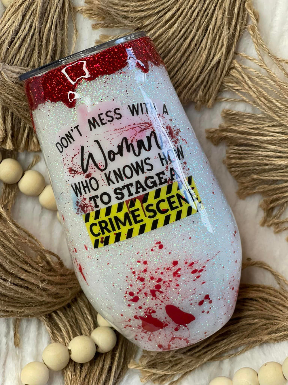 Crime Scene Wine Tumbler