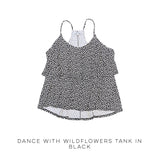 Dance With Wildflowers Tank in Black