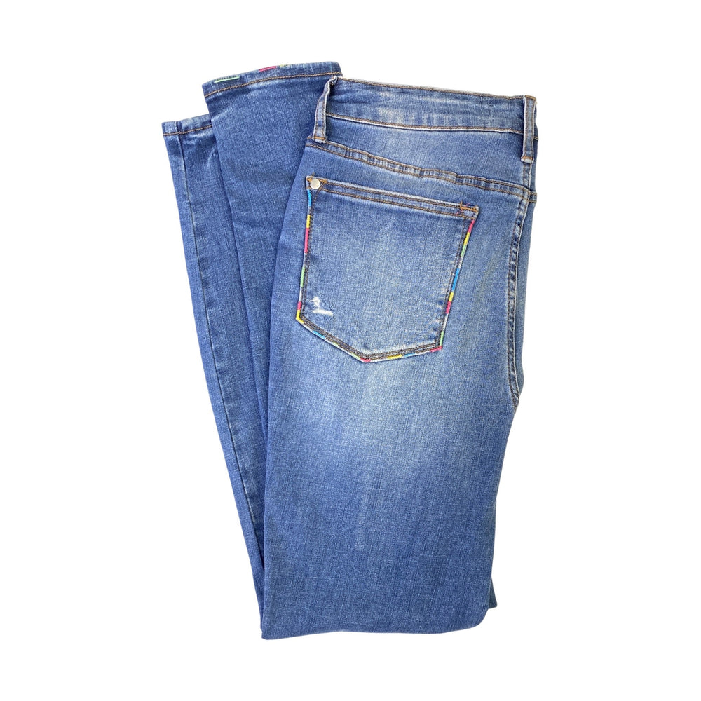 Enchanting Embroidered Judy Blue Skinny Jeans