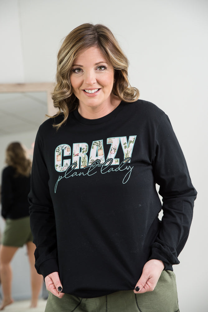 Garden Crazy Plant Lady Long Sleeve Tee