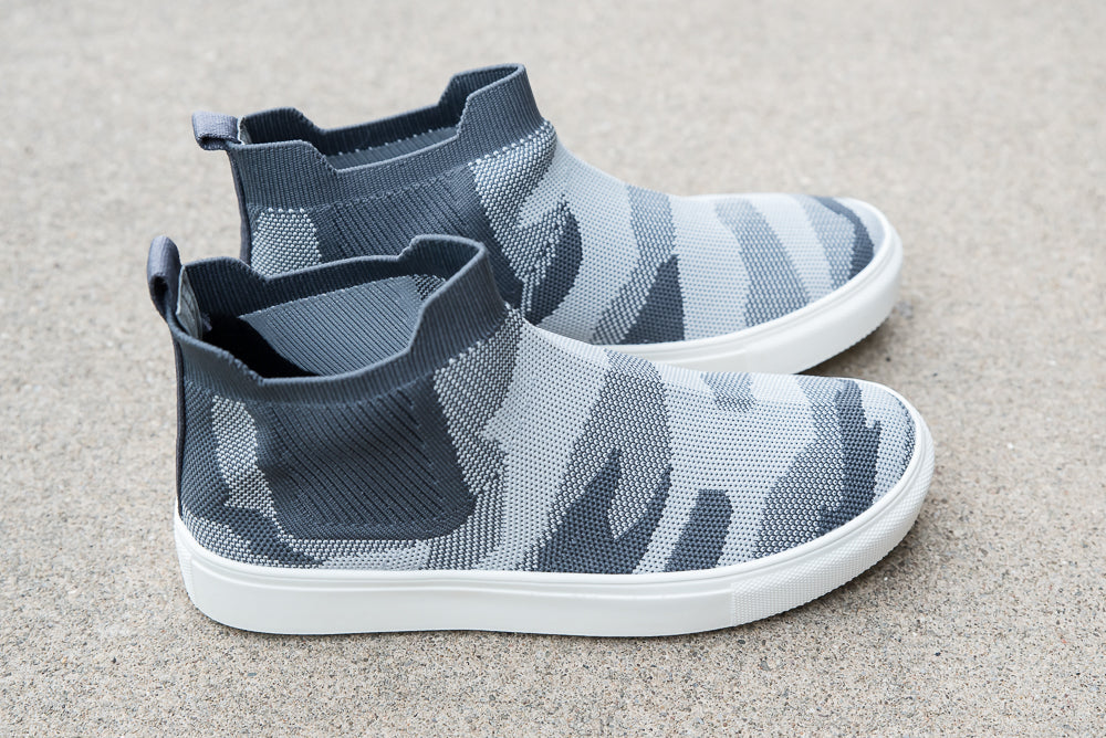 Bess Sneakers in Gray Camo