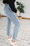 Rainbow Skies Paint Splatter Judy Blue Boyfriend Jeans