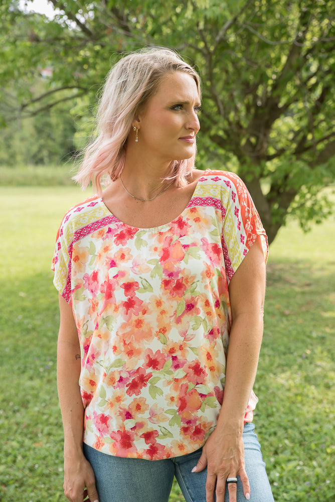 Bright Eyed Floral Top