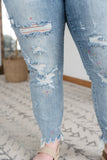 Rainbow Skies Paint Splatter Judy Blue Boyfriend Jeans