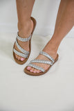 Twist N Shout Sandals in Silver