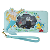 The Little Mermaid Princess Series Lenticular Zip Around Wristlet Wallet