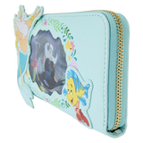 The Little Mermaid Princess Series Lenticular Zip Around Wristlet Wallet