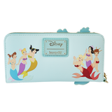 The Little Mermaid Princess Series Lenticular Zip Around Wristlet Wallet