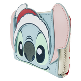 Stitch Holiday Glitter Zip Around Wallet