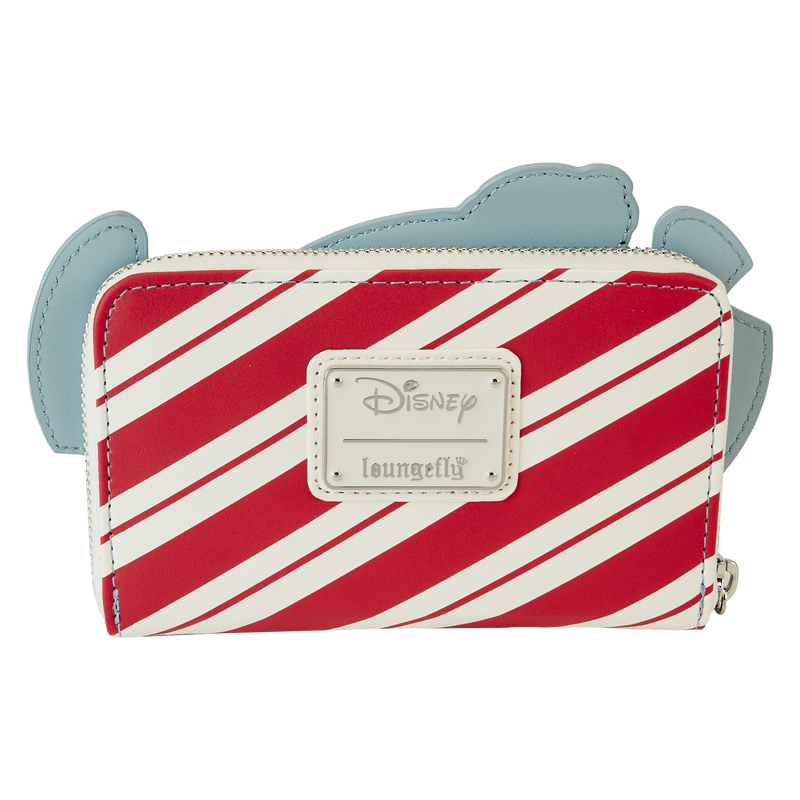 Stitch Holiday Glitter Zip Around Wallet