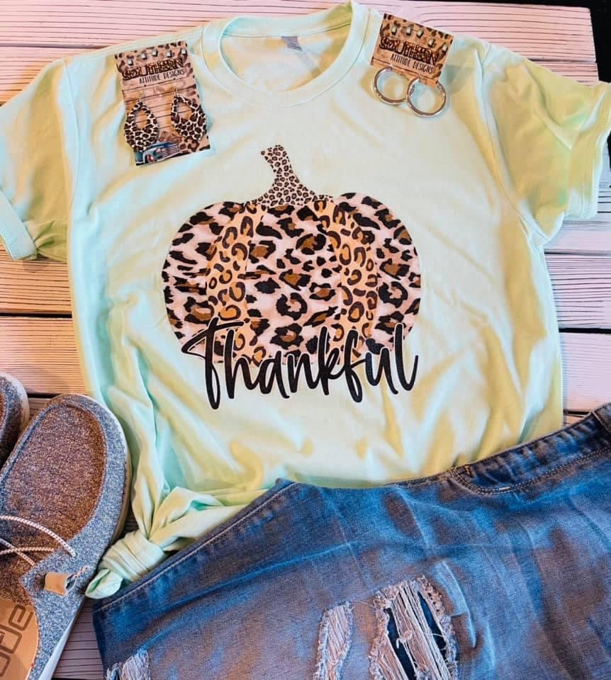 Thankful Leopard Pumpkin