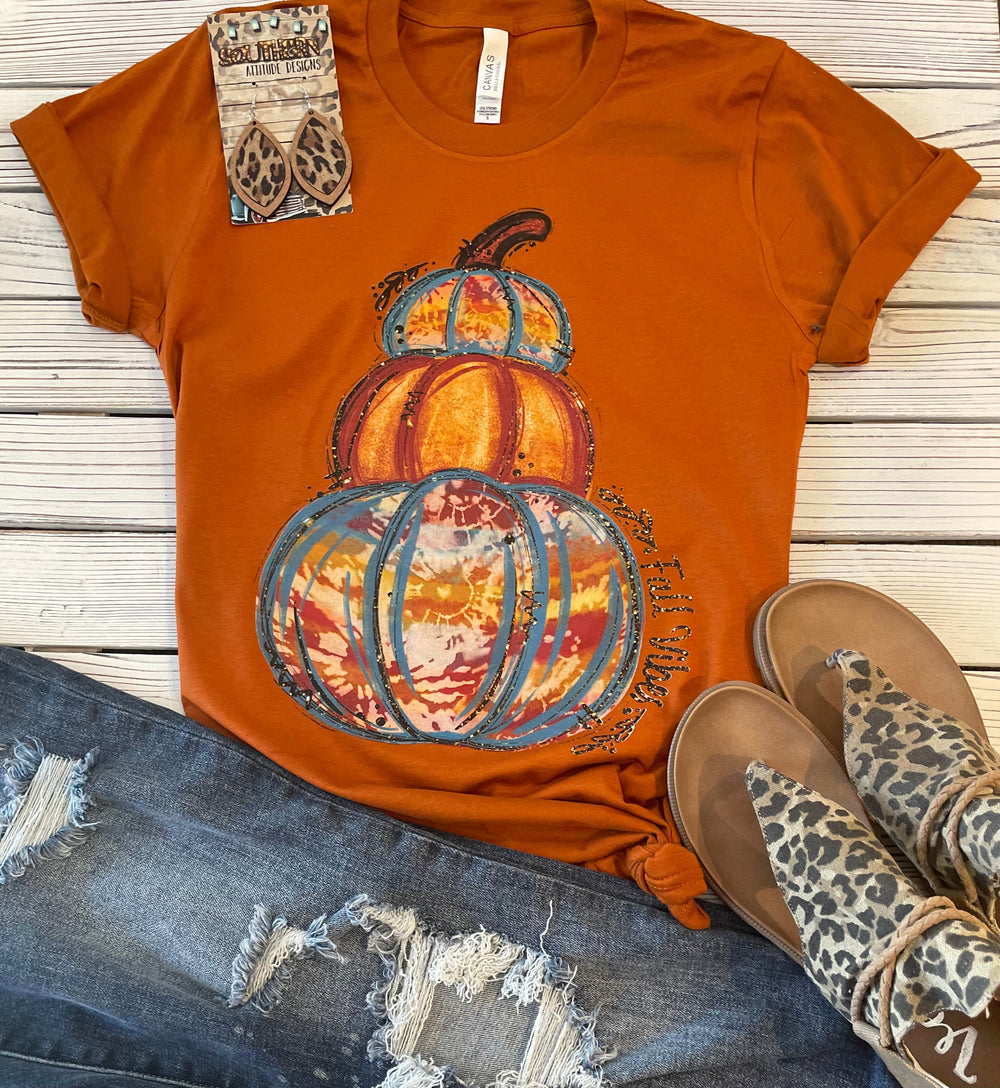 Fall Vibes - Tie Dye Pumpkins