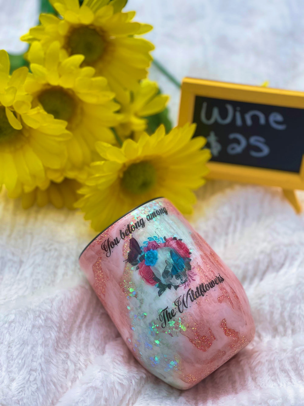 Wildflowers Wine Tumbler