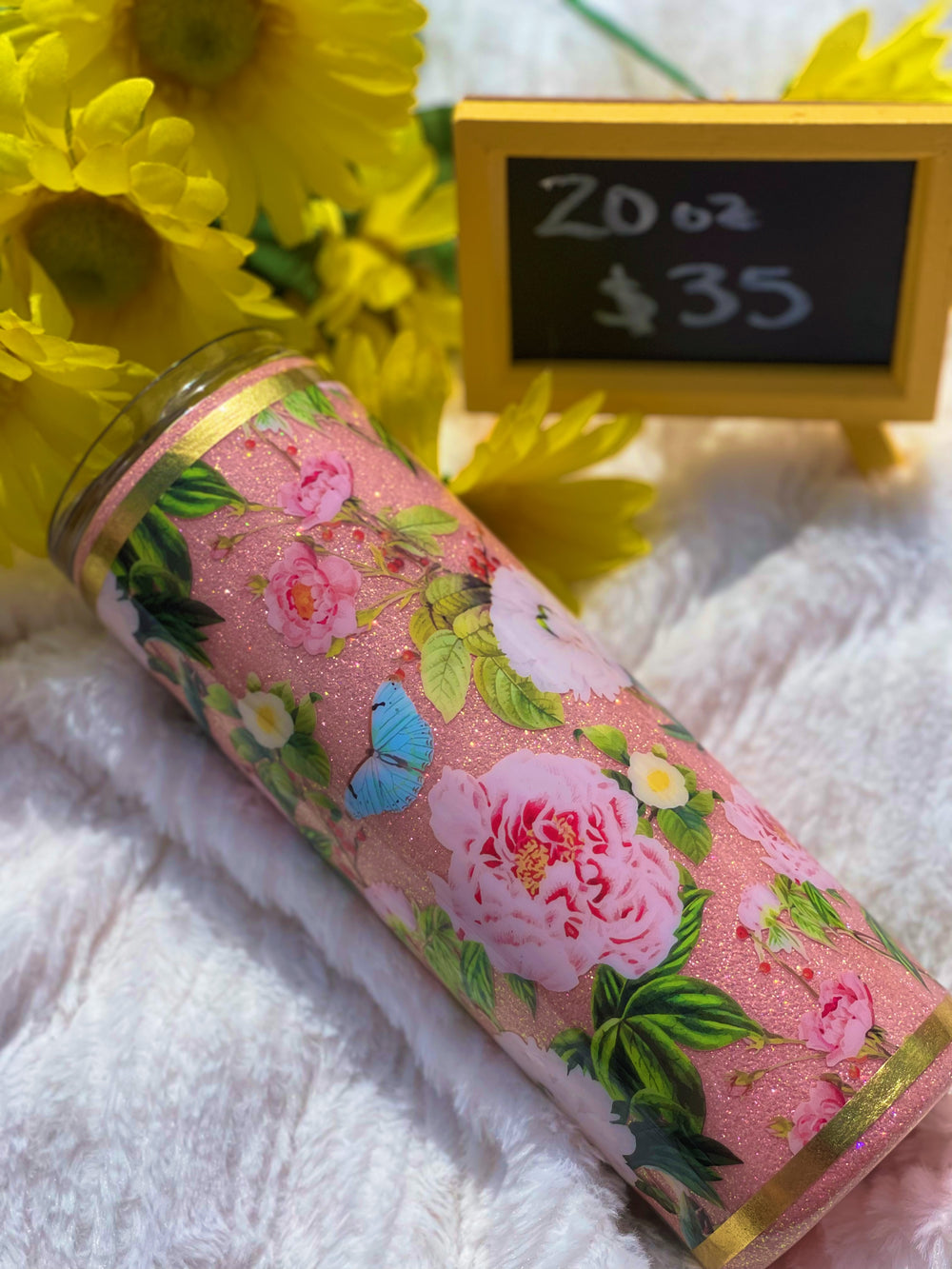 Floral Beauty Tumbler 20oz