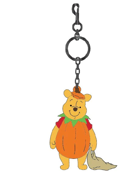 LOUNGEFLY-Disney Winnie the Pooh Halloween 3D Molded Keychain