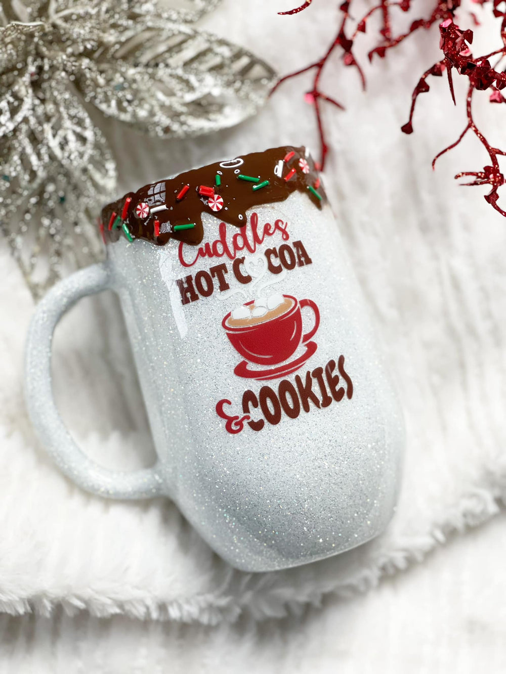 Cuddles, Hot Cocoa, and Cookies Mug Tumbler